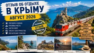 Отзыв об отдыхе в Крыму в августе 2026: Форос, Симеиз, Судак