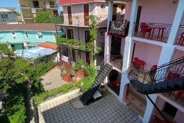 Розовый домик Саки