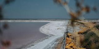 Розовое озеро Сасык-Сиваш в Евпатории фото 2