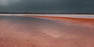 Розовое озеро Сасык-Сиваш в Евпатории фото 9
