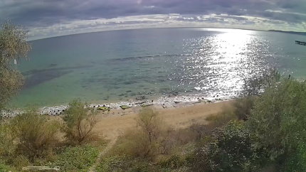 Вебкамера поселка Приморский в Крыму, с видом на Детский пляж